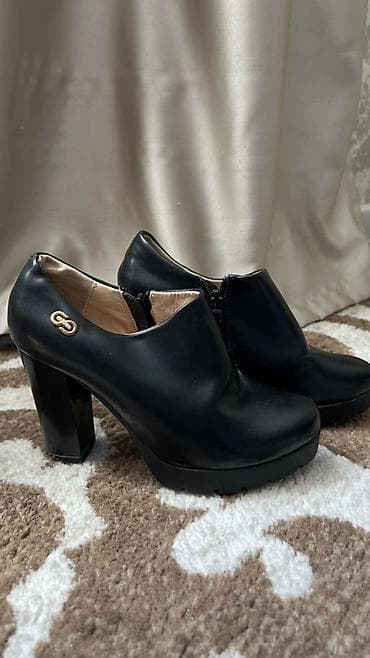 Ботинки и ботильоны: Туфли-ботильоны GERONEA - Модель: черные женские ботильоны на высоком — 3