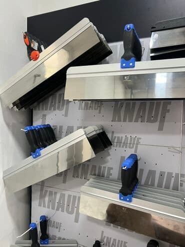купить ножи: Шпатели для штукатурки Knauf с рукоятками синего и черного цвета — 2