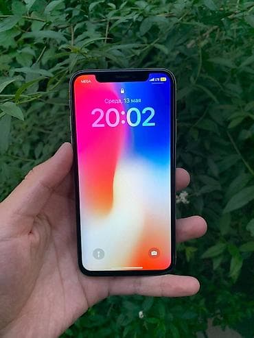 IPhone X, Колдонулган, 64 ГБ, Ак, 100 %