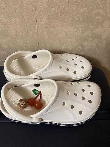 Сабо: Кроксы, размер 37-38. Crocs. Новые джибитсы в к кроксам — 2