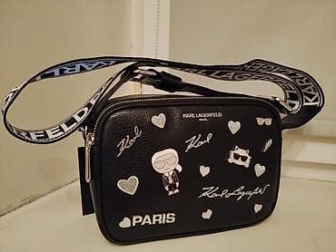 Аксессуарлар: Сумка Karl Lagerfeld Paris, модель LH4EU9BJ, цвет BLK SHIMMER (черный — 4