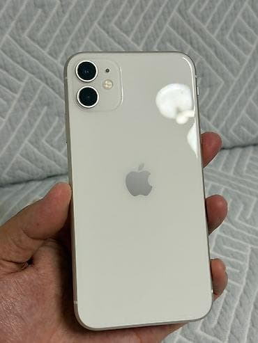i3 9: IPhone 11, Б/у, 64 ГБ, Белый, Защитное стекло, Чехол, 75 % — 3