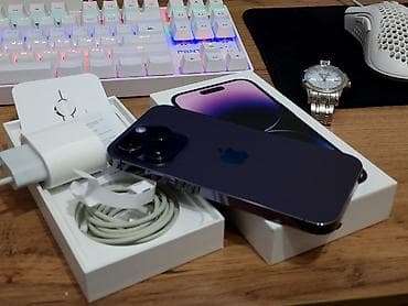 samsung s7 tab: IPhone 14 Pro, Б/у, 128 ГБ, Deep Purple, Коробка, 86 % — 5