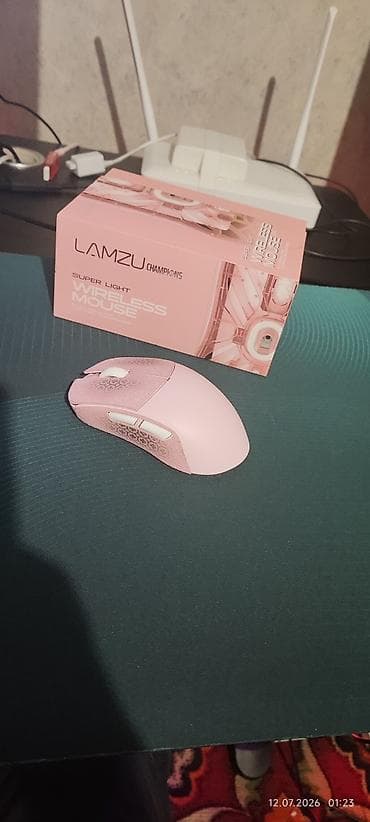 Игровая беспроводная мышь LAMZU Champions – Super Light Mini (розовый lalafo.kg да Игровая беспроводная мышь LAMZU Champions – Super Light Mini (розовый