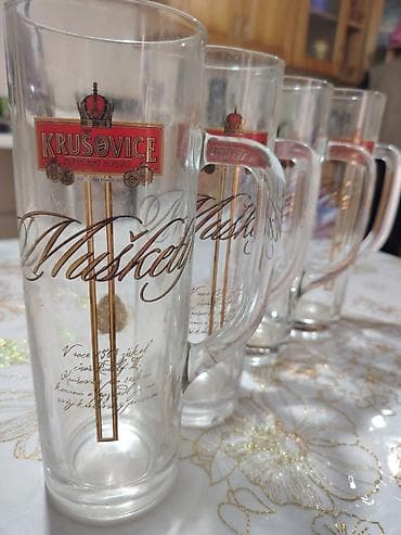 Ашкана буюмдары: Набор из 4 шт. пивных бокалов Krušovice “Mušketýr”. продаю по 400 сом — 7