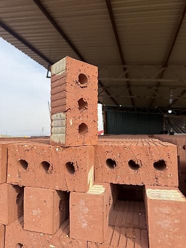 Окна и комплектующие: Пустотелый, дырчатый, Жженый кирпич, Полублок, 250×120×90 — 3