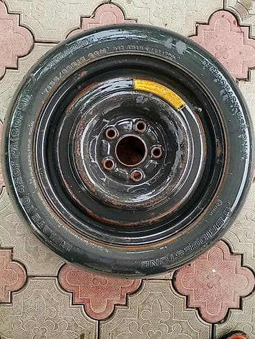 t13: Колеса в сборе 135 / 80 / R 15, Всесезонная, Б/у, Запаска, Легковые, Железные, отверстий - 5 — 2