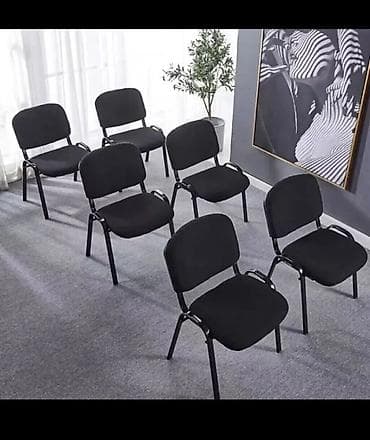 Офис столдору: Кеңсе отургучу, түсү - Кара, Темир — 2