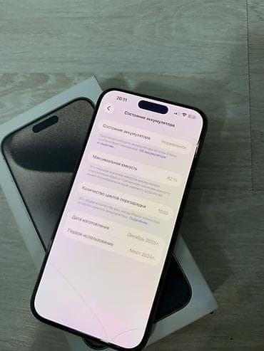 google pixel 7a: IPhone 15 Pro Max, Б/у, 256 ГБ, Natural Titanium, Коробка, 82 % — 6