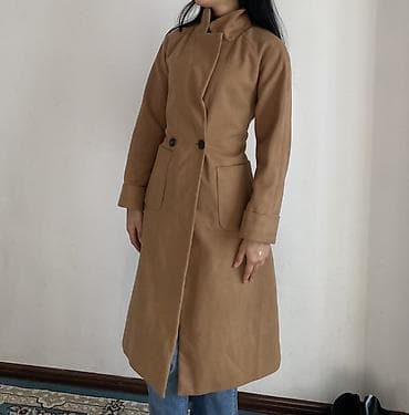 длинные куртки женские: Пальто женское, классический бежевый цвет (карамель/камел). - Длина — 3