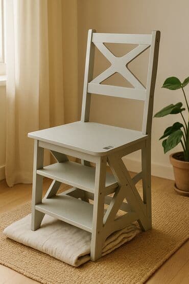 офисный стулья: Стул Стремянка Трансформер - Многофункциональная мебель 3-в-1 — 7