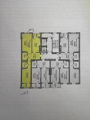 2 комнаты, 88 м², Элитка, 7 этаж, ПСО (под самоотделку)