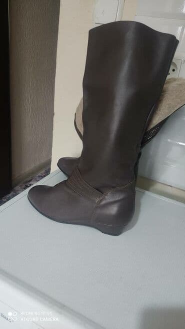 сапоги из натурального меха и кожи: Продаю сапоги натуральная кожа производства Австрия — 1