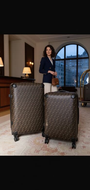 сумка и кошелек набор: Срочно продаю 5000 сом 
Новый чемодан 
В комплекте 3 штуки — 1