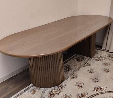 coffee table: Дизайнерский овальный стол (без стульев) - Стол овальной формы с — 2