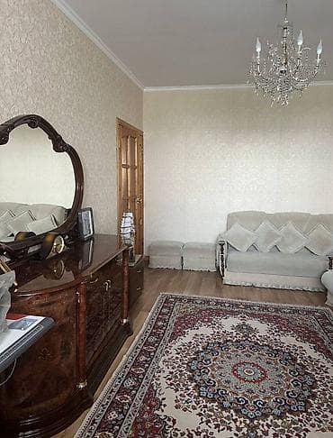 70 сом: 4 бөлмө, 71 м², 7-мкр 105-серия, 6 кабат, Евро оңдоо — 3