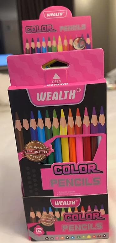 школьный: Графитовые карандаши в наборах по 12 штук. Варианты: - ACMELIAE, HB — 10