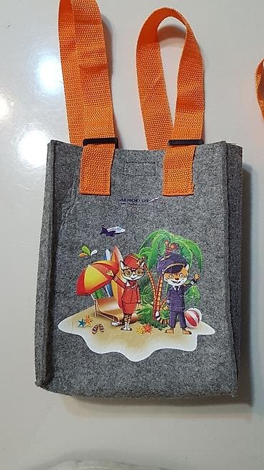 Детские электрокары: Рюкзак / сумка для детей. Из войлока, с яркими картинками. Новые!!! — 2