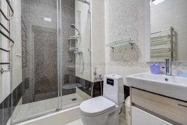 квартира раздолный: 3 бөлмө, Душ кабинасы, Жаздык, жууркан-төшөк каптары, Кондиционер — 6