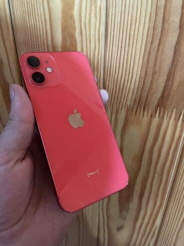 2000 телефон: IPhone 12 mini, Б/у, 64 ГБ, Красный, 76 % — 1