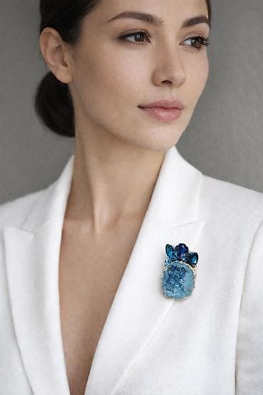 брошка шанель: - Материалы: хрустальный бисер; основной камень — натуральный Агат; — 2