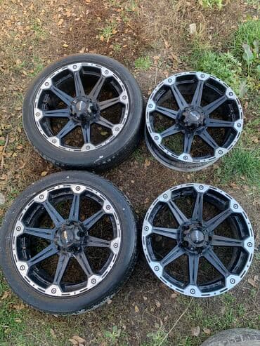 шины бу бишкек оптом: Колеса в сборе 285 / 45 / R 22, Лето, Б/у, Комплект, Внедорожные (АТ/МТ), Литые, отверстий - 5 — 1