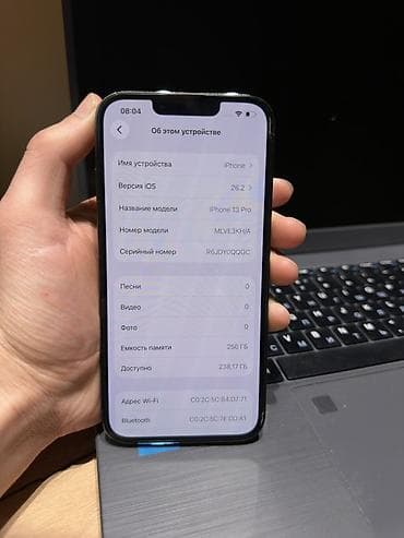 16pro max: IPhone 13 Pro, Б/у, 256 ГБ, Графит, Чехол, 84 % — 3