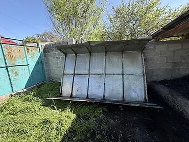 забор для детей: Навес, Односкатный, Металл, Профнастил — 1