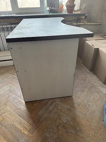 Офисная мебель: Компьютерный стол, Б/у, С полками — 4