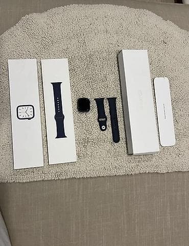 Смарт-часы: Apple Watch Series 7, алюминиевый корпус, размер 41 мм, цвет Blue — 1