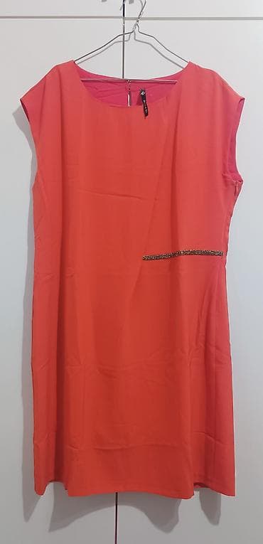 Повседневное платье, Турция, Шелк, Прямое, 4XL — 1