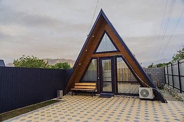 можульные дома: А-фрейм дом-шале (треугольный A‑образный каркас) - Архитектура — 2