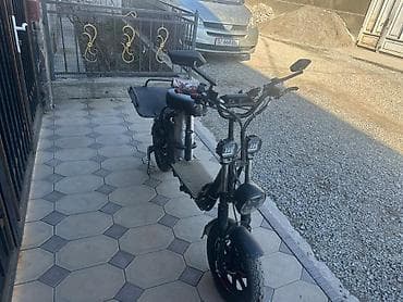 электронные мотоциклы: Электроскутер-грузовичок (сидячий) с задней платформой с 2 — 4