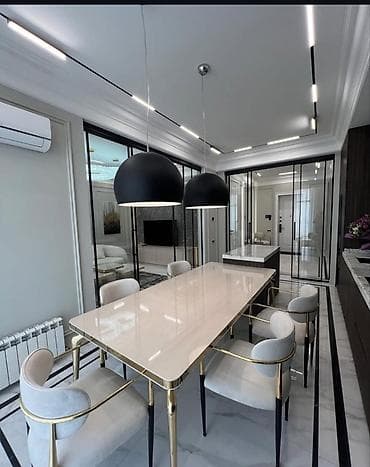 discovery studio: 3 комнаты, 136 м², Асанбай мкр Элитка, 11 этаж, Дизайнерский ремонт — 1