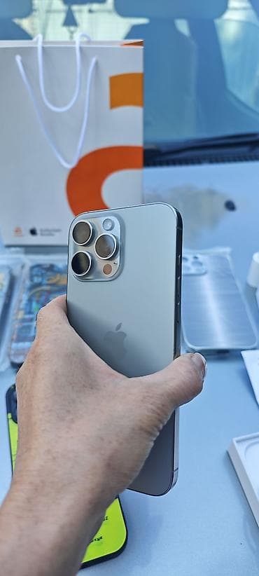 IPhone 16 Pro Max, Б/у, 512 ГБ, Серебристый, Кабель, 91 %