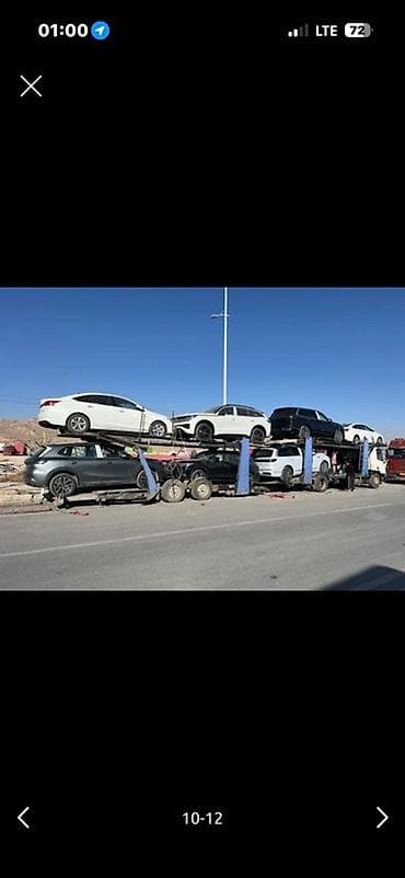 тент крыша: Прицеп, DAF, Сar carrier trailer, 9 т, Б/у — 7
