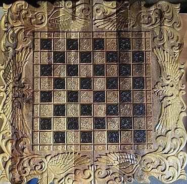 нарды ручной работы: Шахматы -нарды ручной работы всё новое в комплекте фишки фигурки — 1