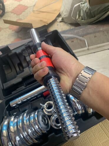 набор гантелей для дома: Набор гантель+соединитель для штанги! 15кг-3600сом 20кг-4800сом — 2