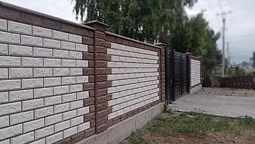 Дом и сад: Пескоблок Гладкий, Заборный, 190x190x390, Самовывоз, Платная доставка — 6