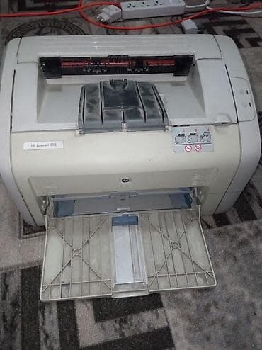 печатный машинка: HP LaserJet 1018 + системный блок (настольный ПК) HP LaserJet 1018: - — 7