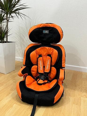 оранжевый: Автокресло, цвет - Оранжевый, Б/у — 1