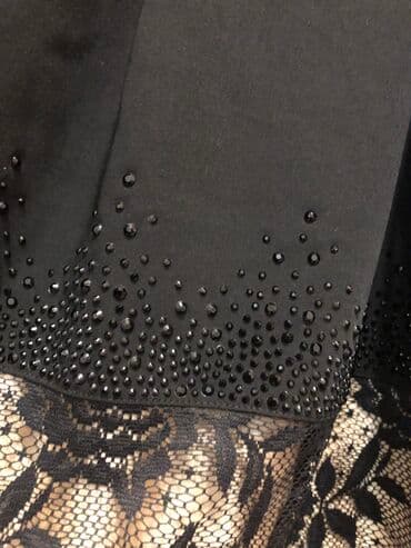 стильные модные платья больших размеров: Абсолютно новое очень красивое черное платье, Турция. 48-50 размер — 7