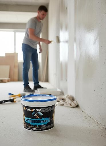 Грунтовка "Бетоноконтакт" от Realdom предназначена для улучшения
