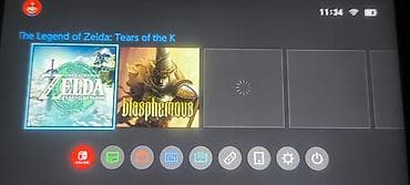 игра sony: Прошитый Nintendo Switch (неоновые Joy‑Con синий/красный) с — 2