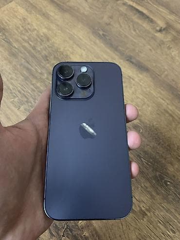 IPhone 14 Pro, Колдонулган, 256 ГБ, Deep Purple, Кабель — 4