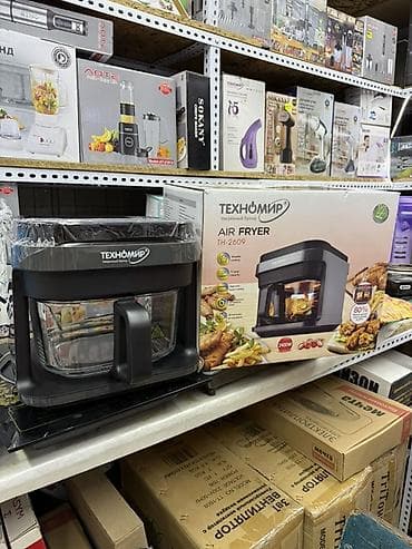Техника жана электроника: Аэрофритюрница Техномир TH-2609 - Тип: Air Fryer с окном обзора - — 2