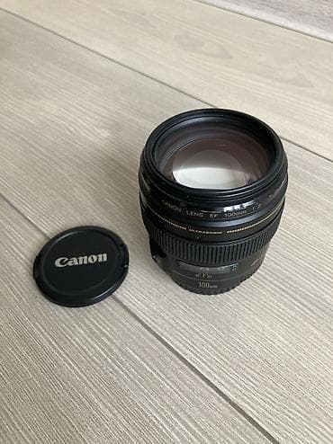 Техника жана электроника: Объектив Canon EF 100mm f/2 USM - Байонет: Canon EF (подходит к — 3