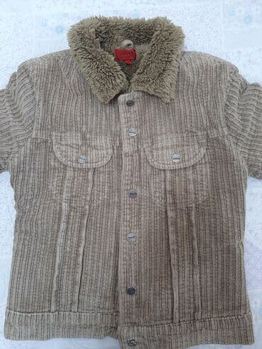 куртка женская xl: Джинсовая куртка, Классическая модель, Зима, С меховой отделкой, M — 10