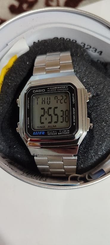 amazfit bip: Casio новые электронные часы, на металлическом браслете в коробке — 3