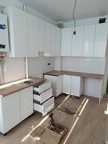 solutions upper: Кухонный гарнитур угловой, белый глянец - Комплектация: напольные и — 3